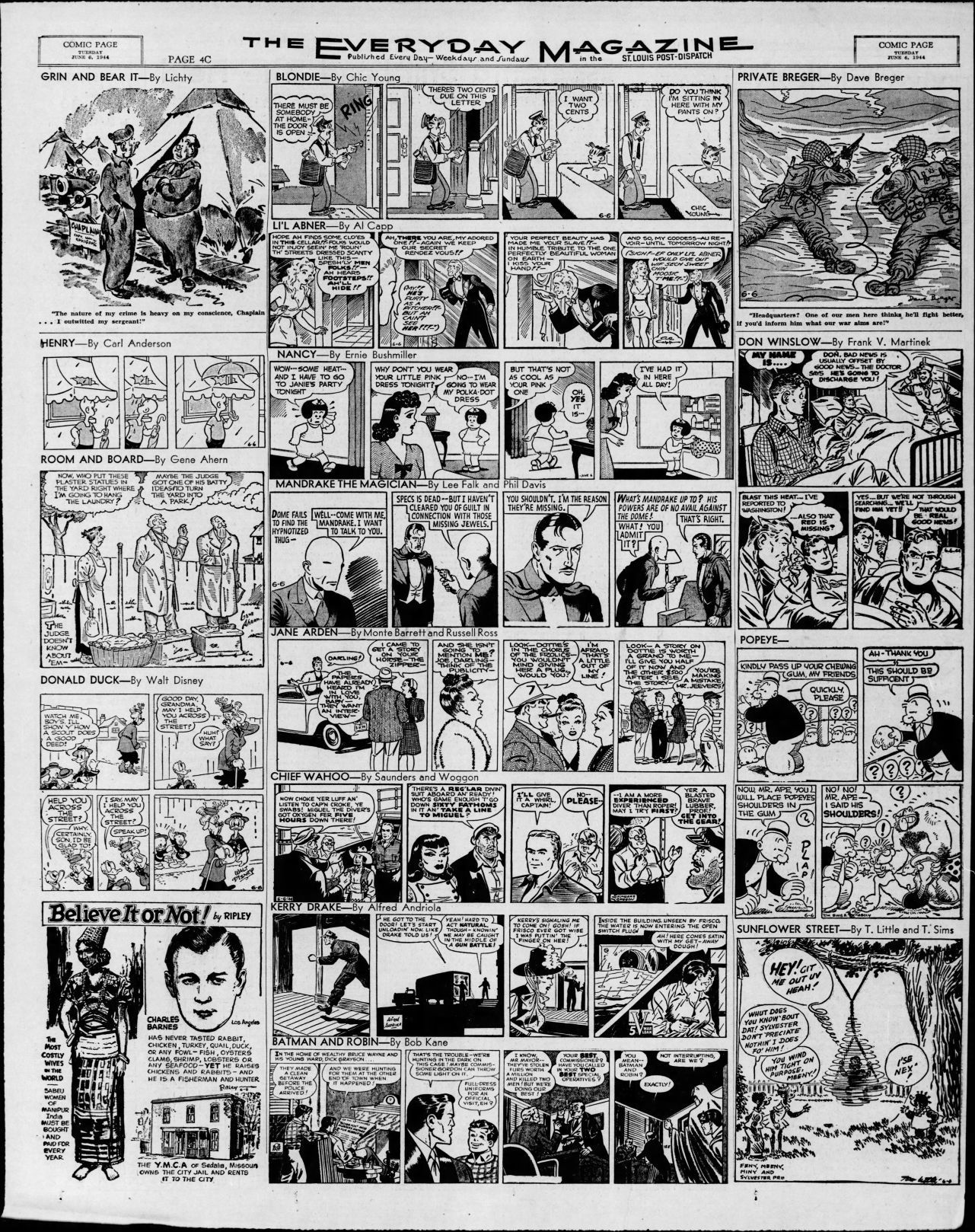 20. The day in comics